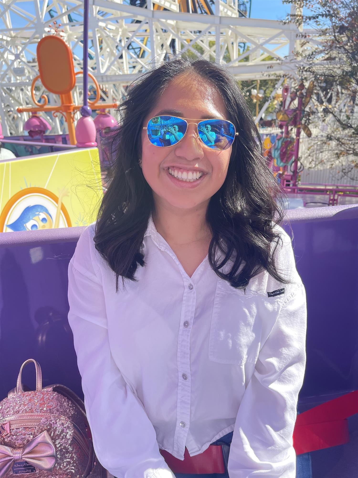 Ms. Rodriguez in her happy place Ms. Rodriguez in her happy place